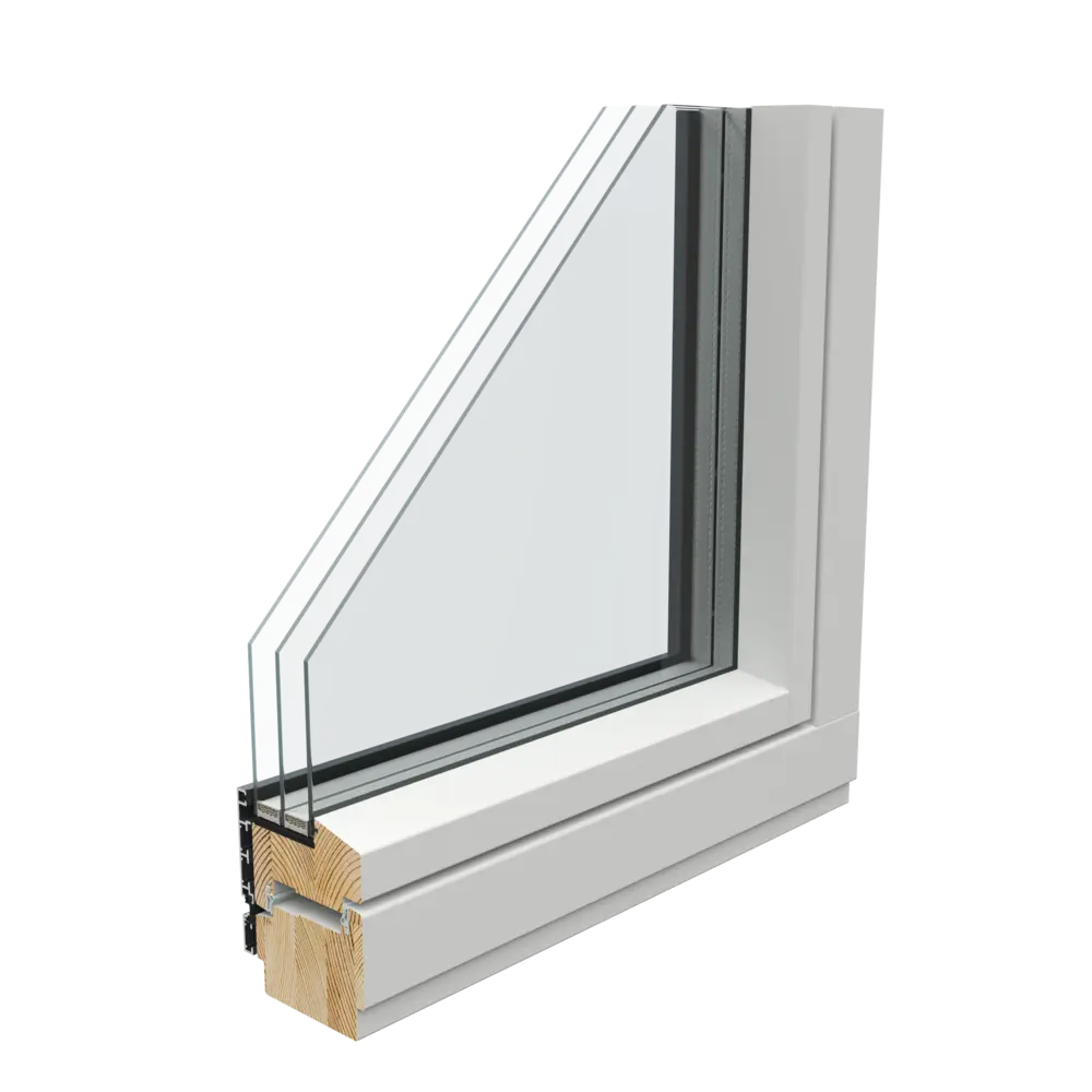AruAL SlimLine W92 EX Softline timber interior profile