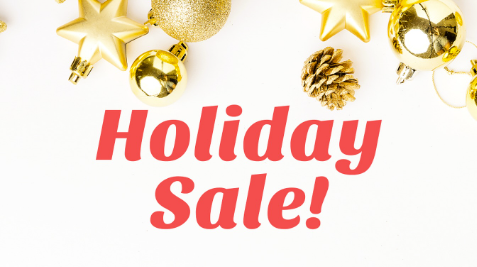 Holiday sale – save up to 25%