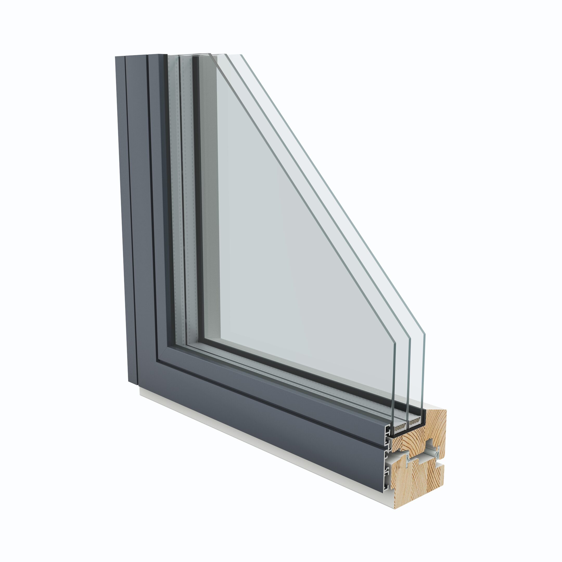 AruAL SlimLine1 W92FS IN - Väljast vaade seespool Softline profiil