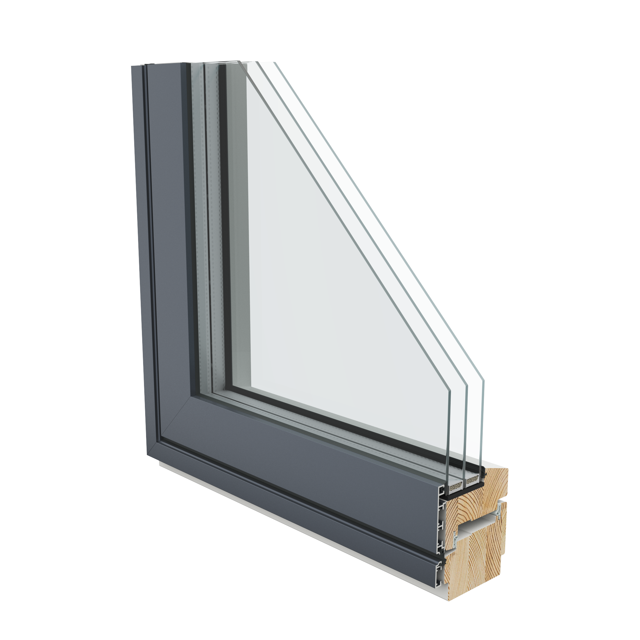 AruAl SlimLine1 W92S EX - Väljast vaade, seest Softline profiil